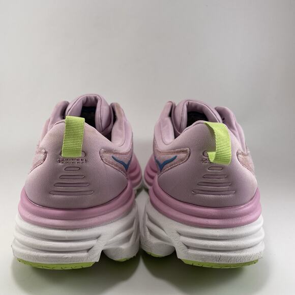 Hoka One One Bondi 8 Running Shoes Womens Size 11 D Wide Pink Twilight Sneaker - Picture 4 of 11